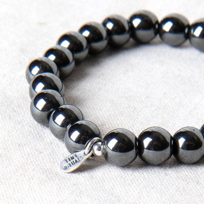 Hematite Energy Bracelet 8mm by Tiny Rituals