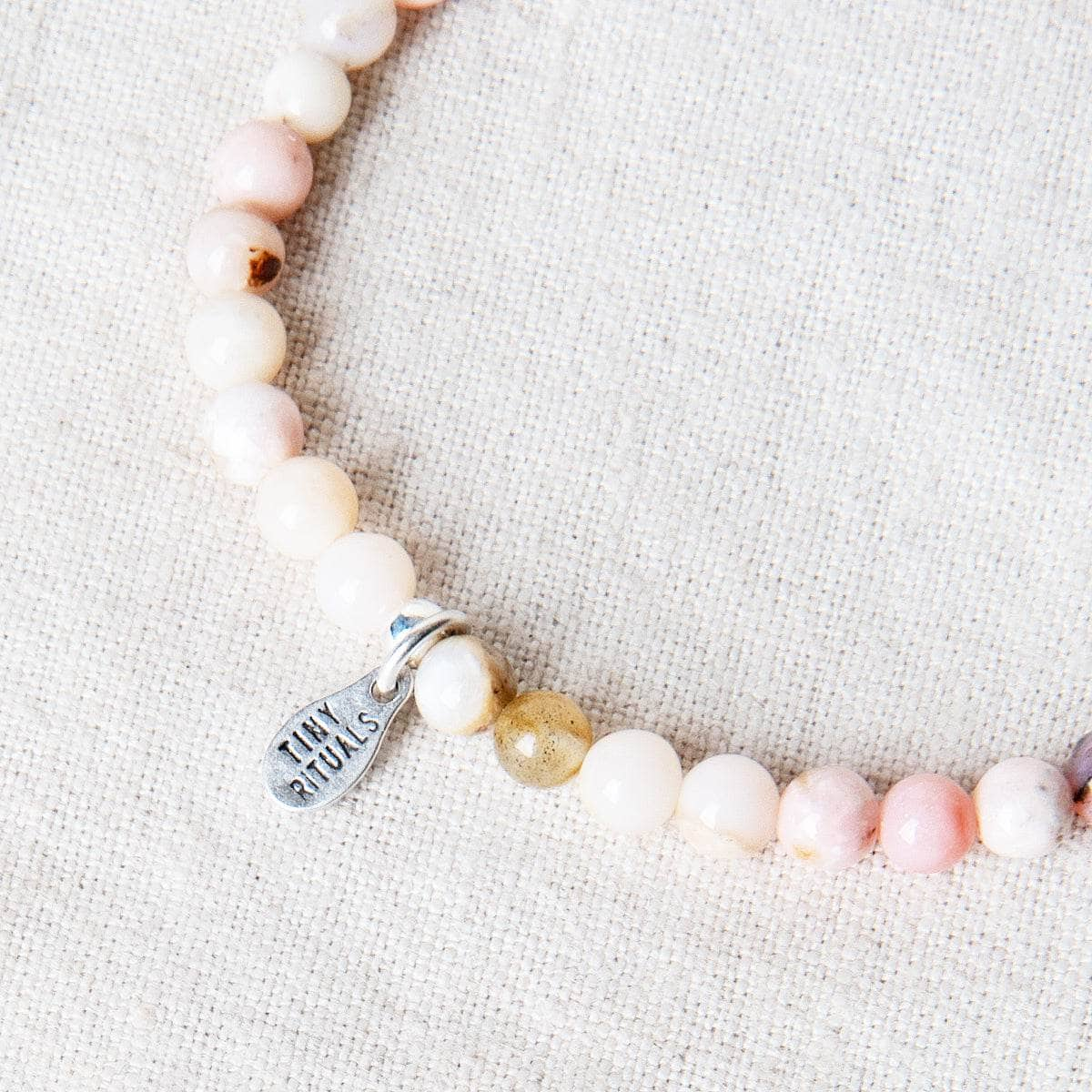 Peruvian Pink Opal Energy Bracelet by Tiny Rituals