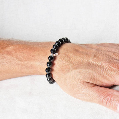 Black Tourmaline Energy Bracelet 8mm by Tiny Rituals