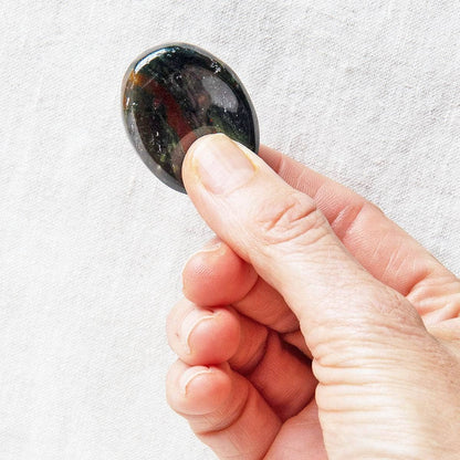 Bloodstone Worry Stone by Tiny Rituals