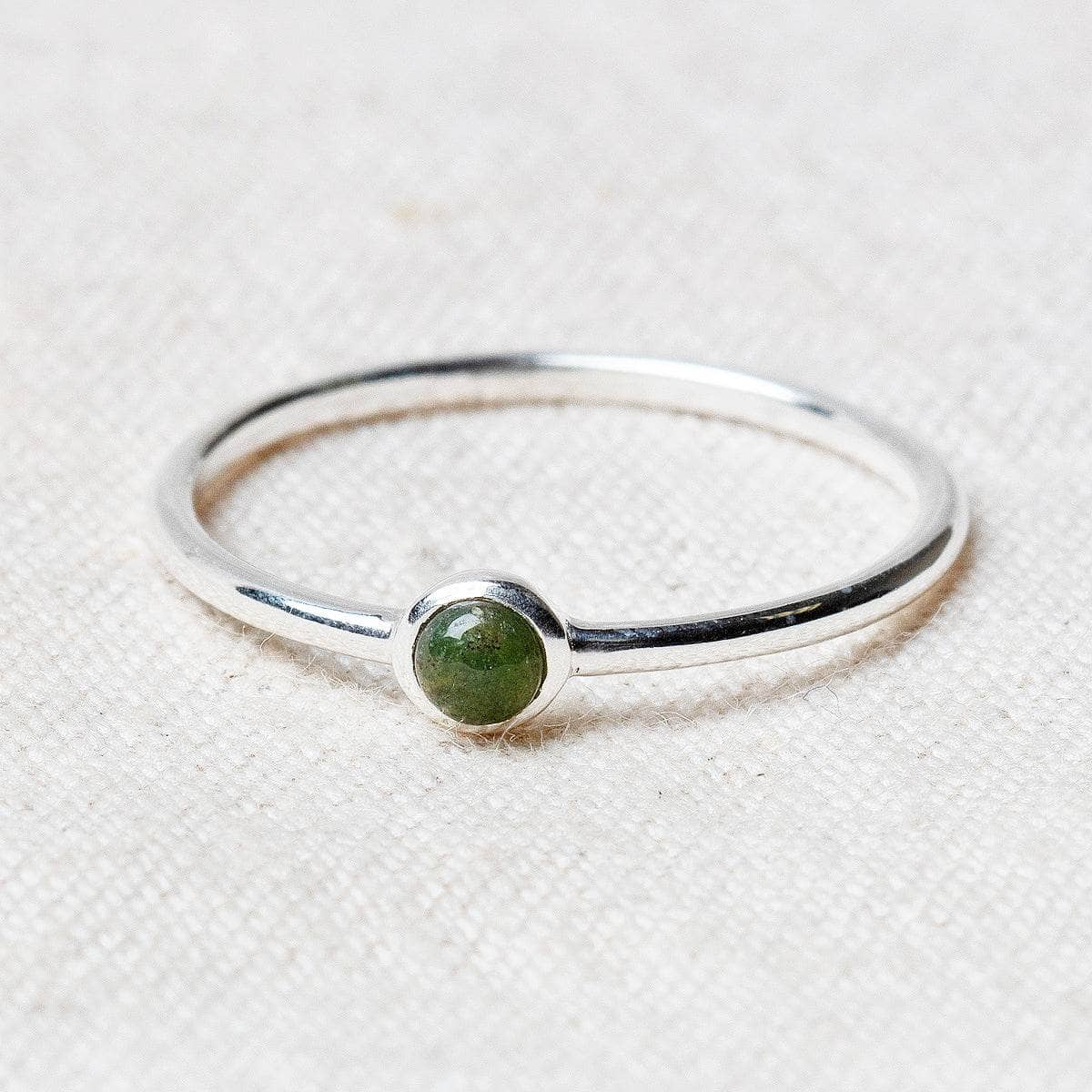 Bloodstone Silver or Gold Ring by Tiny Rituals