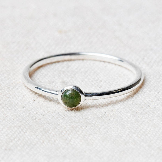 Bloodstone Silver or Gold Ring by Tiny Rituals