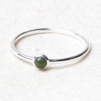 Bloodstone Silver or Gold Ring by Tiny Rituals