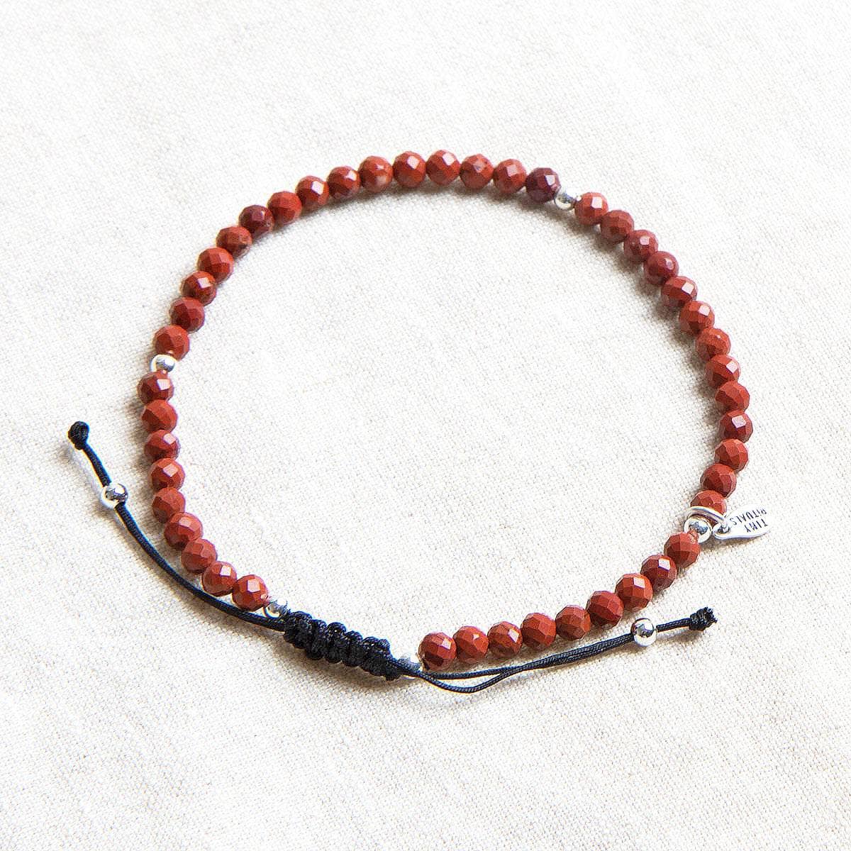 Red Jasper Energy Anklet by Tiny Rituals