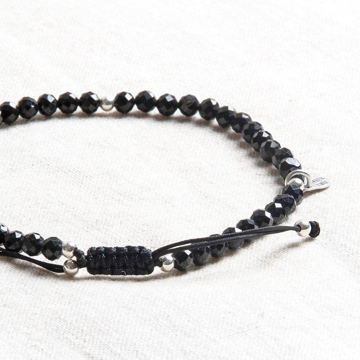 Black Tourmaline Energy Anklet by Tiny Rituals