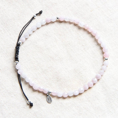 Rose Quartz Energy Anklet by Tiny Rituals