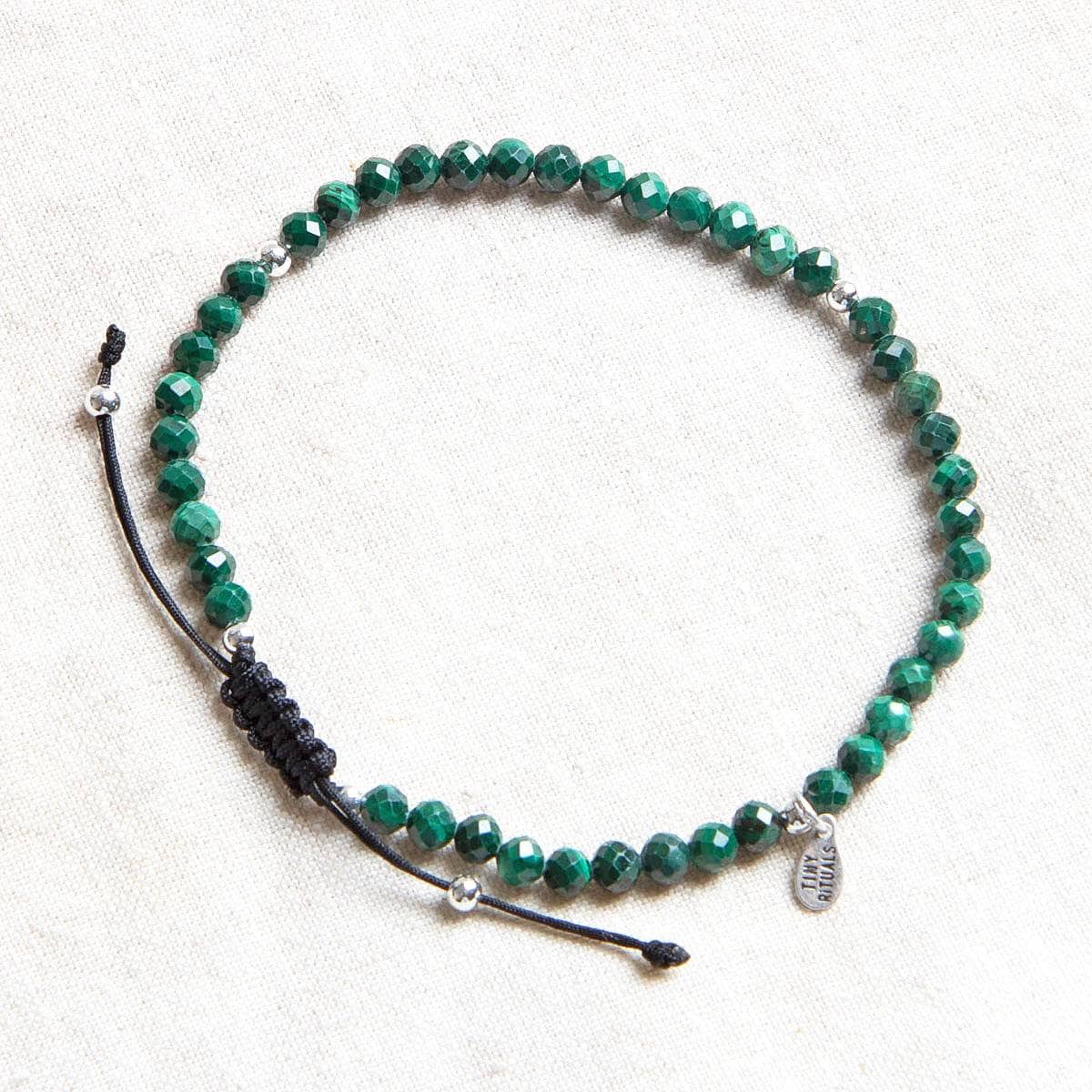 Genuine Malachite Energy Anklet by Tiny Rituals