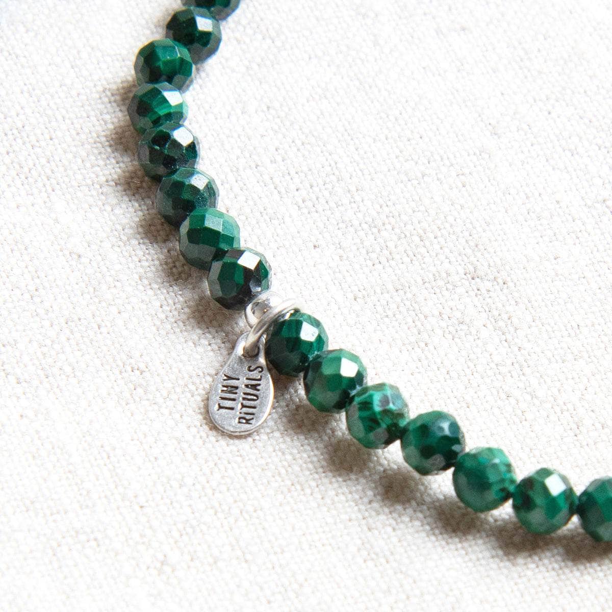 Genuine Malachite Energy Anklet by Tiny Rituals