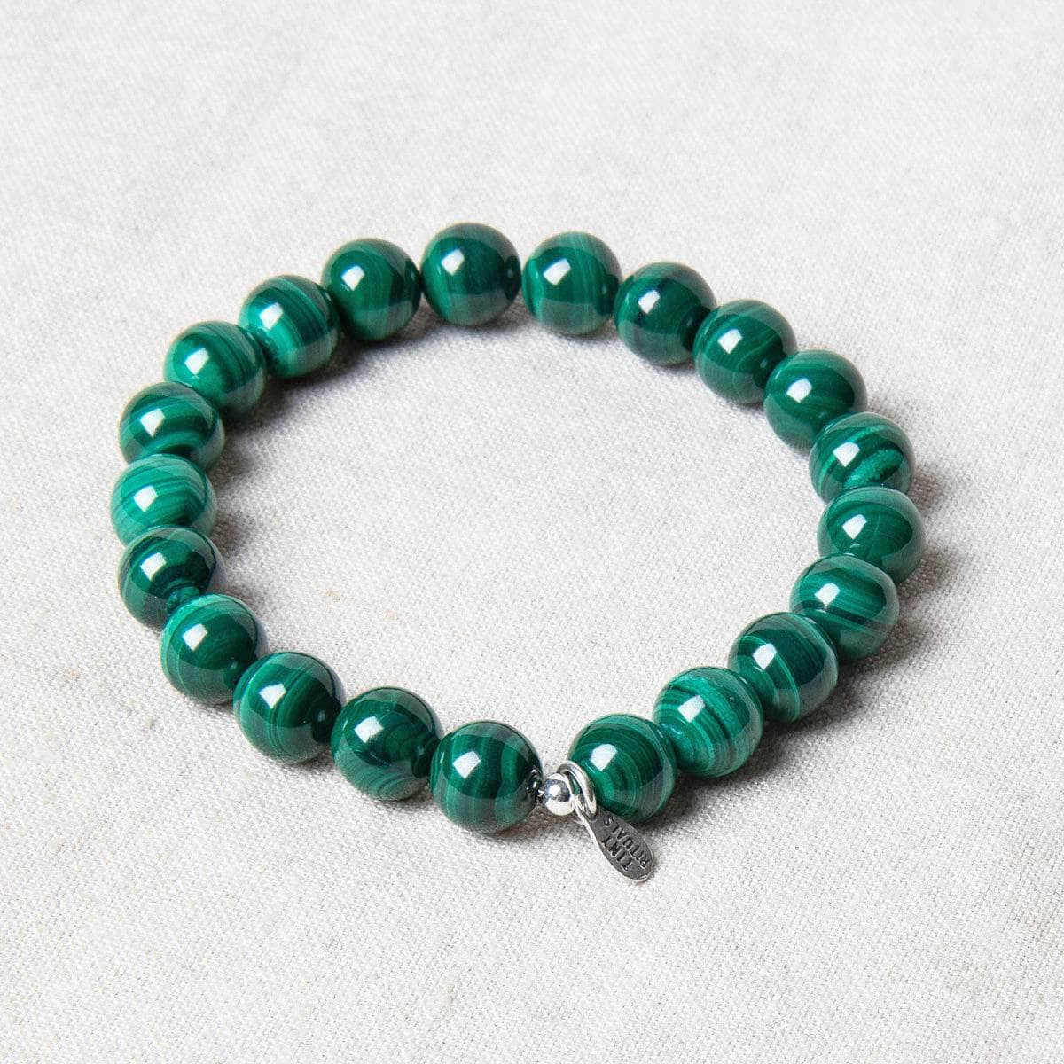 Genuine Real Malachite Energy Bracelet 8mm by Tiny Rituals