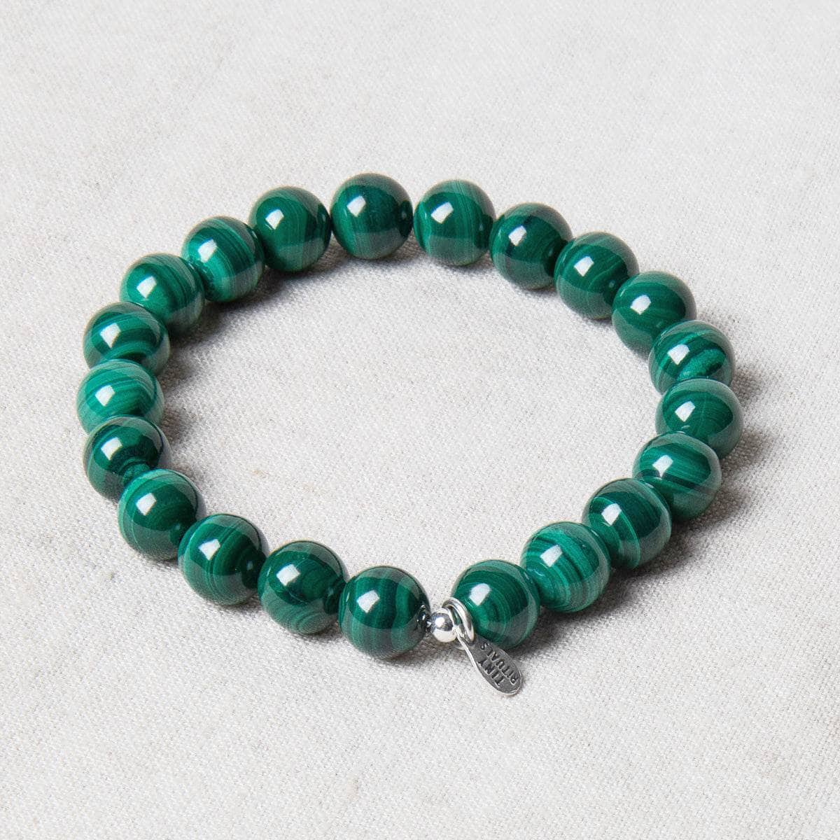 Genuine Real Malachite Energy Bracelet 8mm by Tiny Rituals