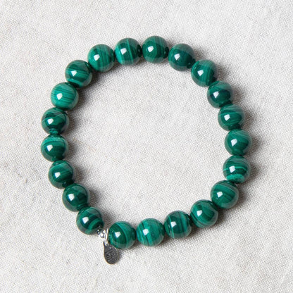 Genuine Real Malachite Energy Bracelet 8mm by Tiny Rituals