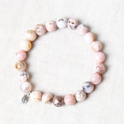 Peruvian Pink Opal Energy Bracelet 8mm by Tiny Rituals