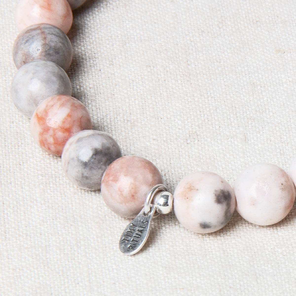 Pink Zebra Jasper Energy Bracelet 8mm by Tiny Rituals