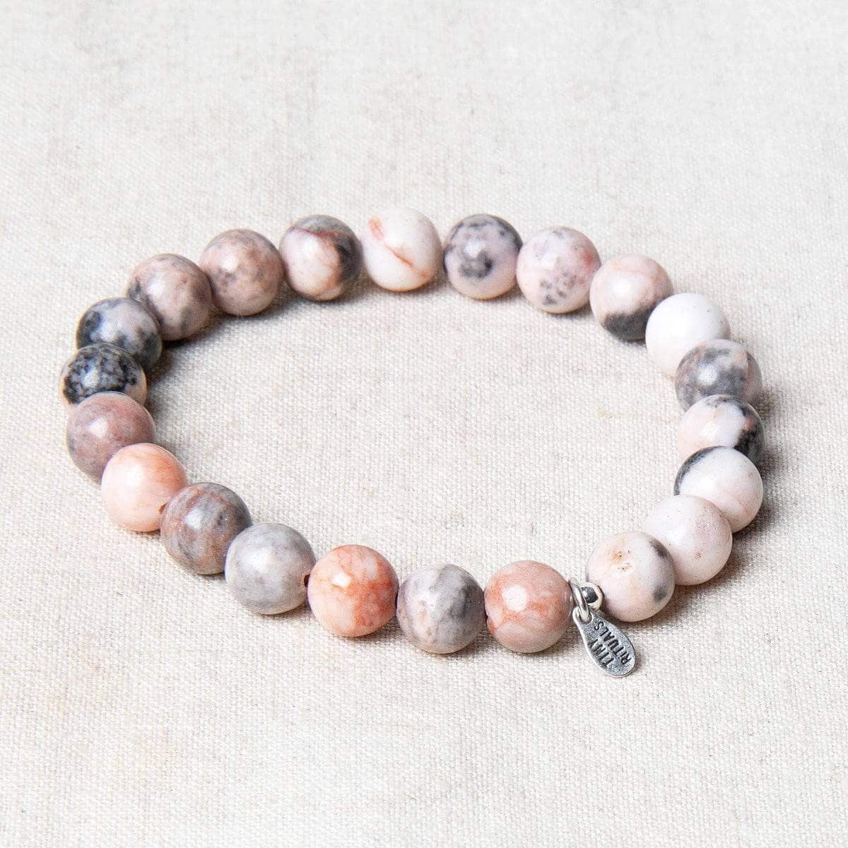 Pink Zebra Jasper Energy Bracelet 8mm by Tiny Rituals