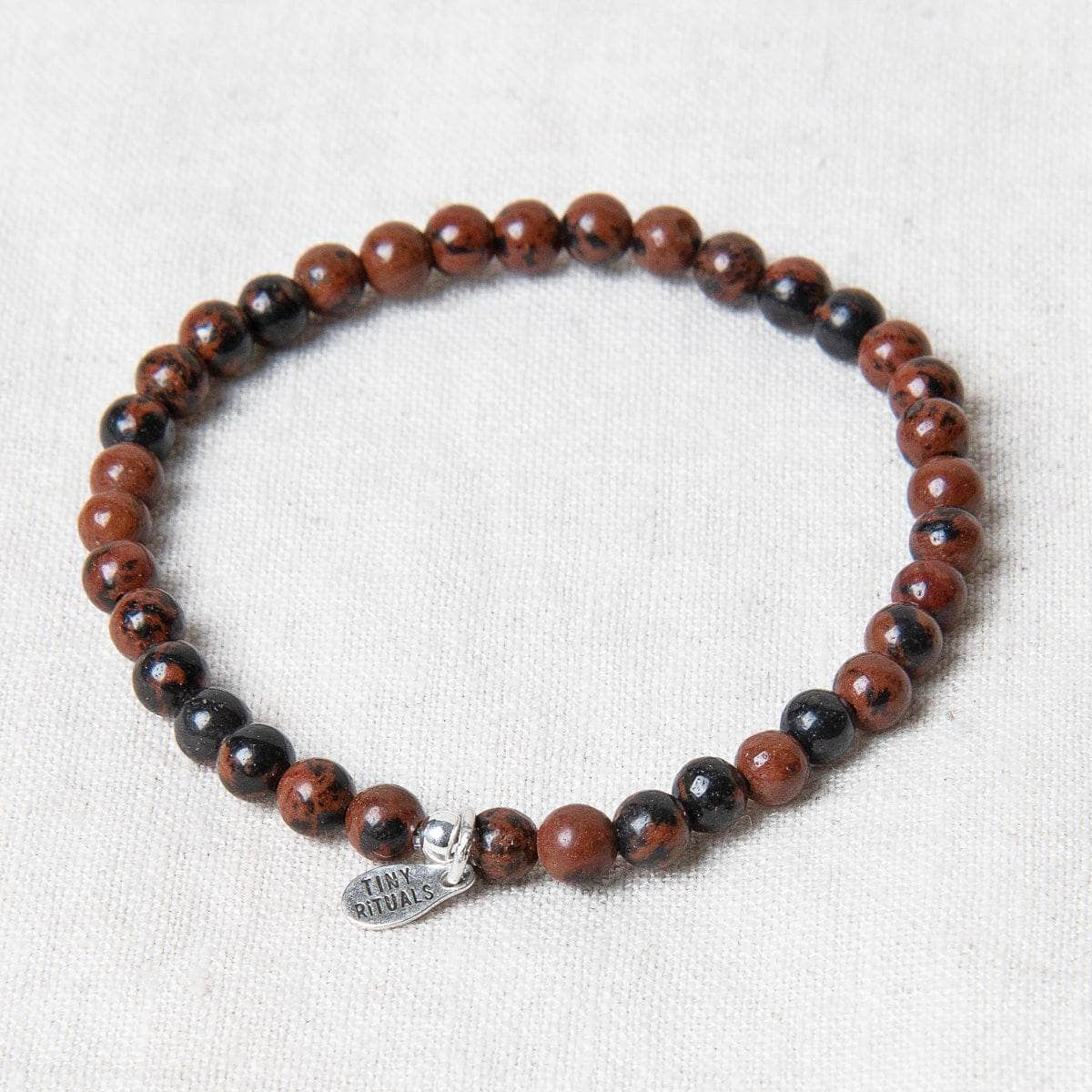 Mahogany Obsidian Energy Bracelet by Tiny Rituals