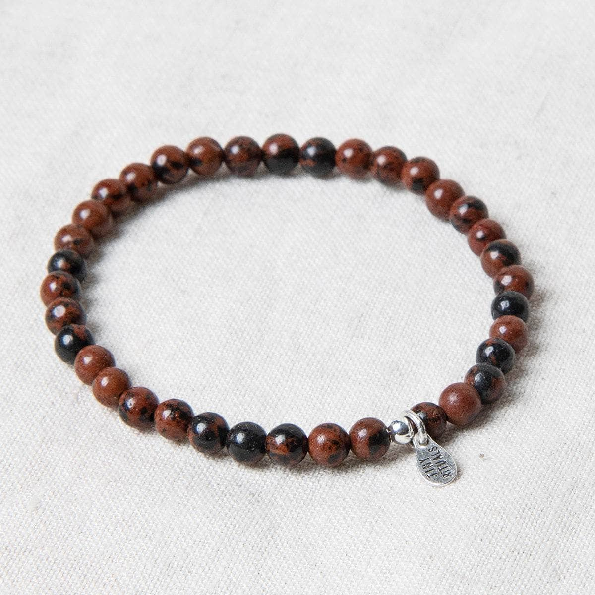 Mahogany Obsidian Energy Bracelet by Tiny Rituals