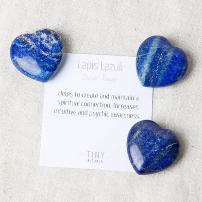 Lapis Lazuli Mini Heart Set by Tiny Rituals