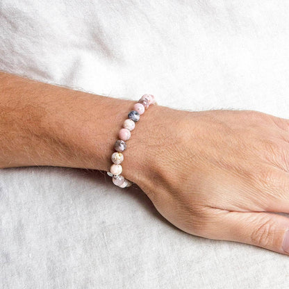 Peruvian Pink Opal Energy Bracelet 8mm by Tiny Rituals