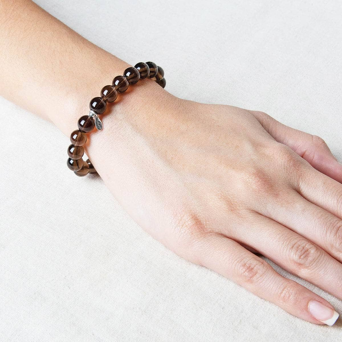 Smoky Quartz Energy Bracelet 8mm by Tiny Rituals