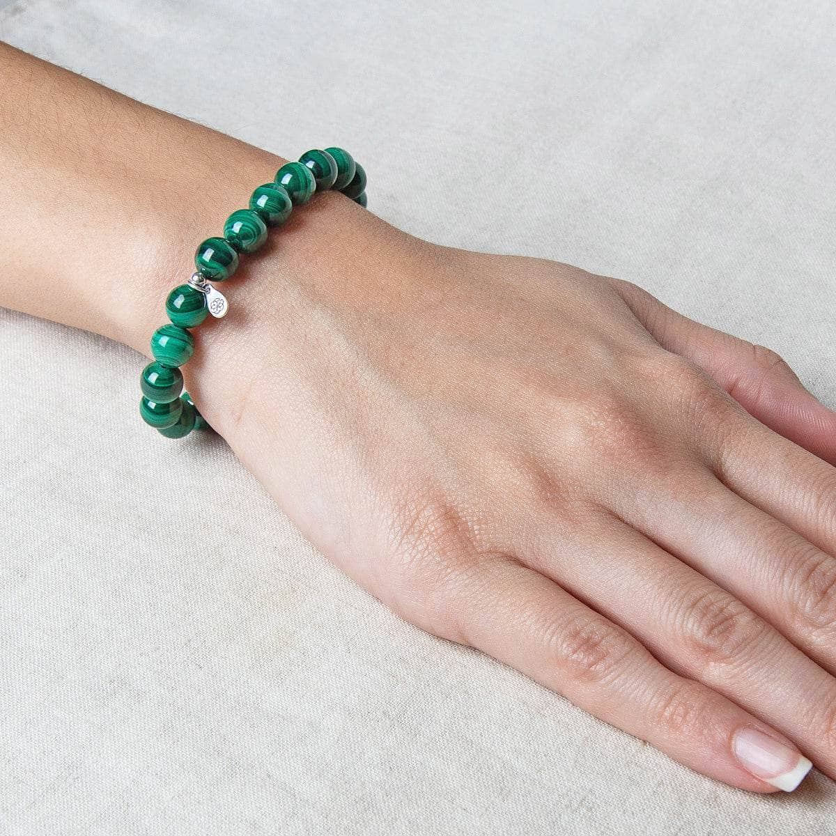 Genuine Real Malachite Energy Bracelet 8mm by Tiny Rituals