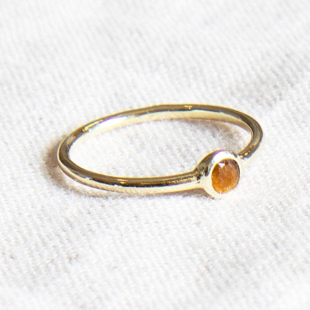 Tiger Eye Silver or Gold Ring by Tiny Rituals