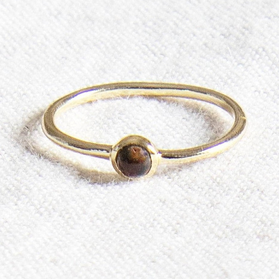 Bloodstone Silver or Gold Ring by Tiny Rituals