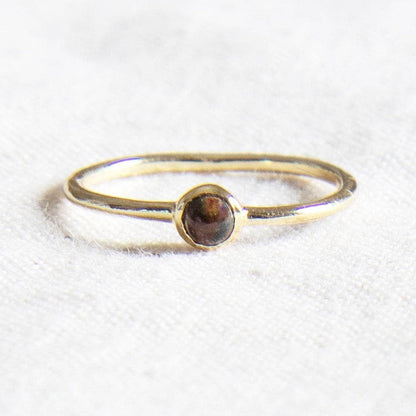 Bloodstone Silver or Gold Ring by Tiny Rituals