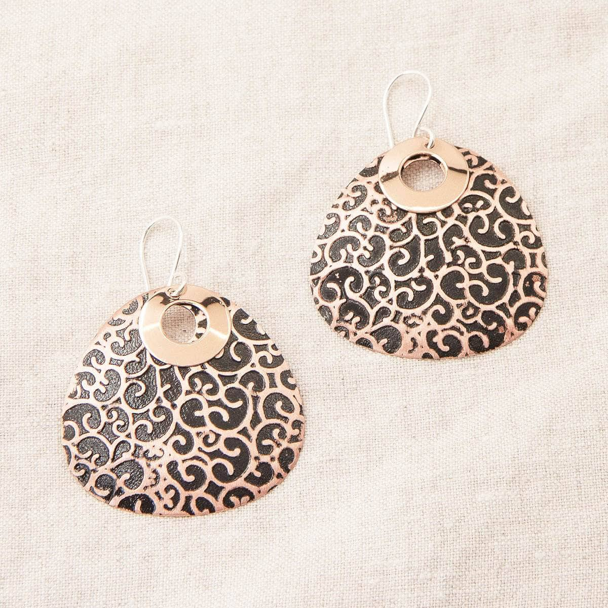 Black Copper Earrings - Limited Edition by Tiny Rituals