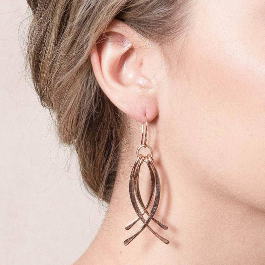 Copper Wire Wrap Earrings - Limited Edition by Tiny Rituals