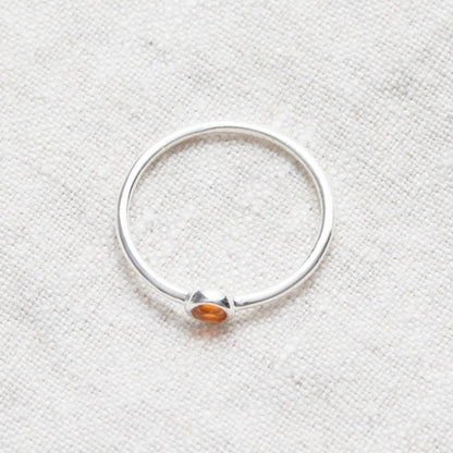 Carnelian Silver or Gold Ring by Tiny Rituals