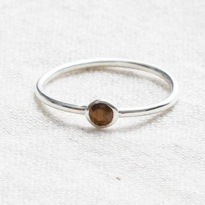 Tiger Eye Silver or Gold Ring by Tiny Rituals