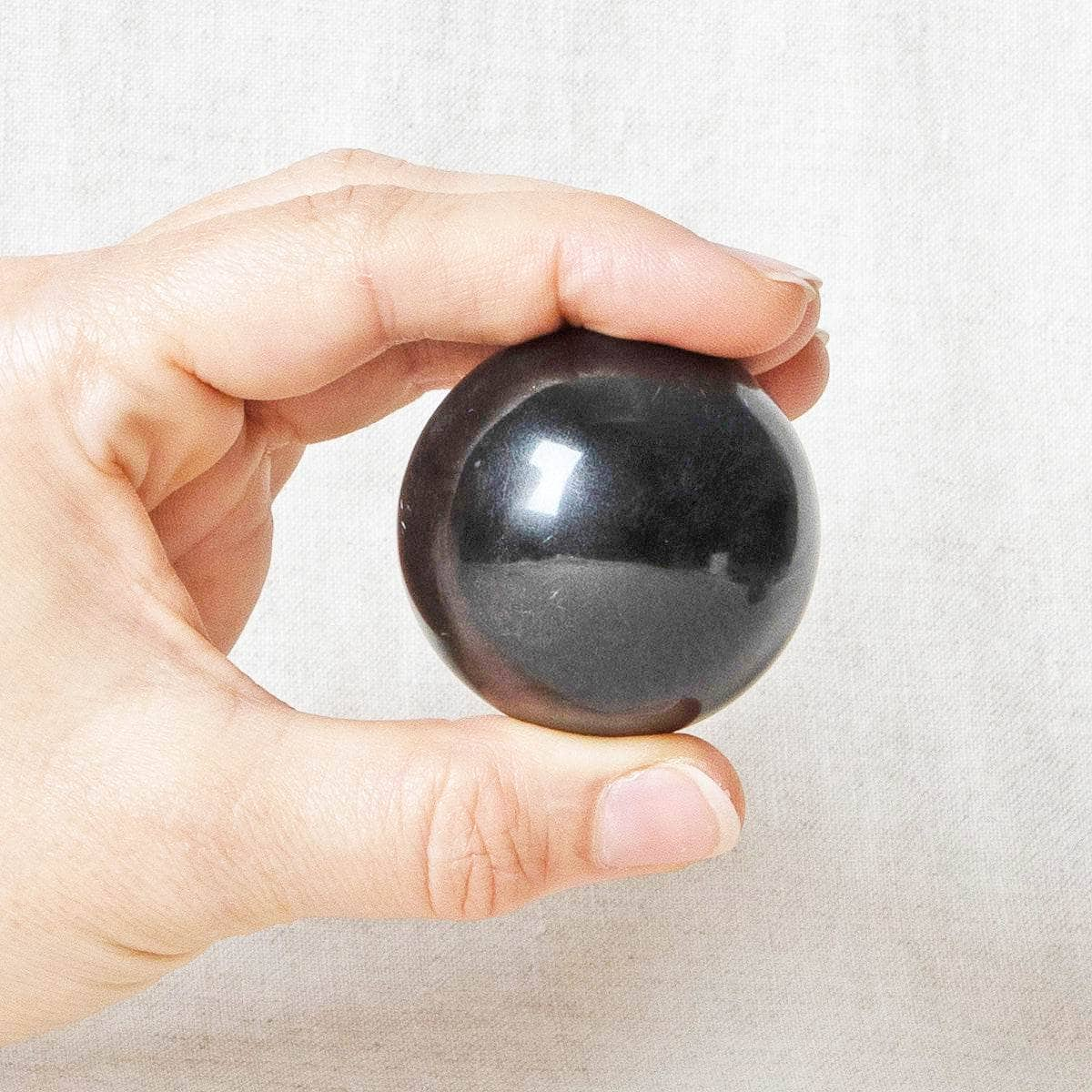 Black Obsidian Sphere with Tripod by Tiny Rituals