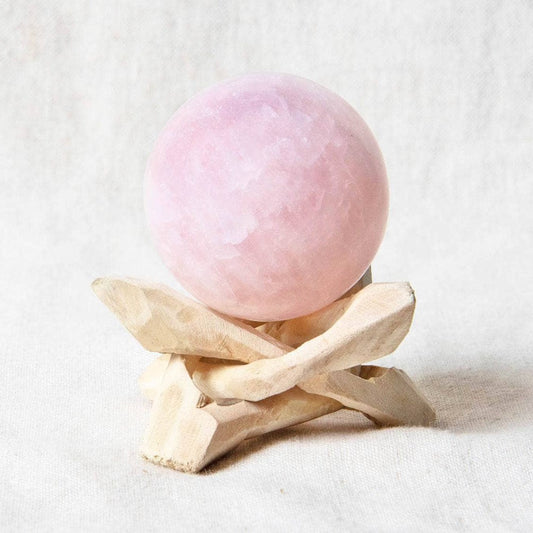 Rose Quartz Sphere with Tripod by Tiny Rituals