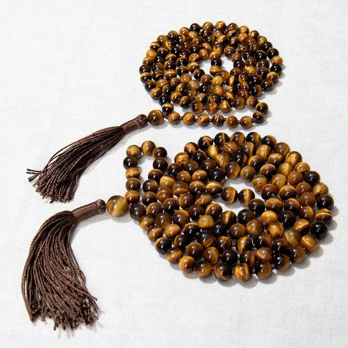 Tiger Eye Mala - High-Energy Gemstones by Tiny Rituals