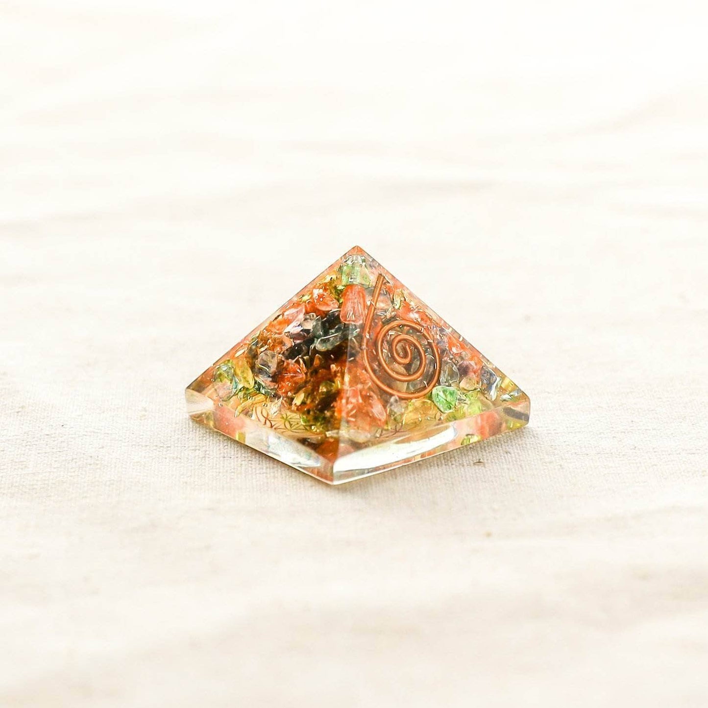 Mini Gemstone Orgone Pyramid by Tiny Rituals