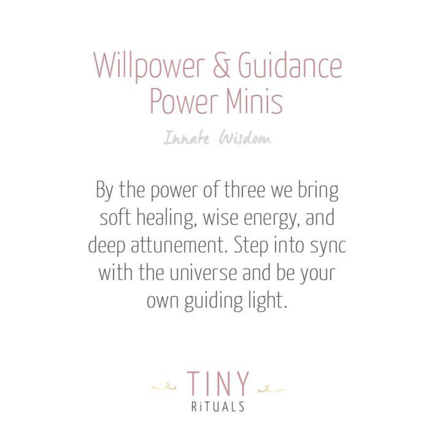 Willpower & Guidance Pack by Tiny Rituals