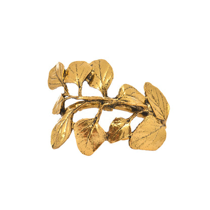 Napkin Rings in Gold Leaf Design by Decozen