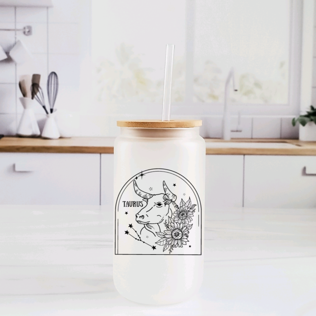 Zodiac Constellation Glass Cup by Salt and Sparkle