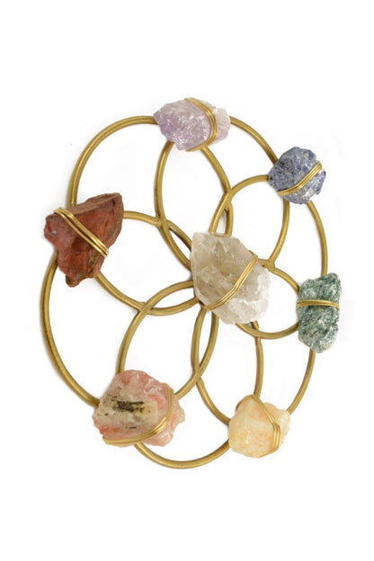 Chakra Balancing Flower of Life Healing Crystal Grid by Ariana Ost