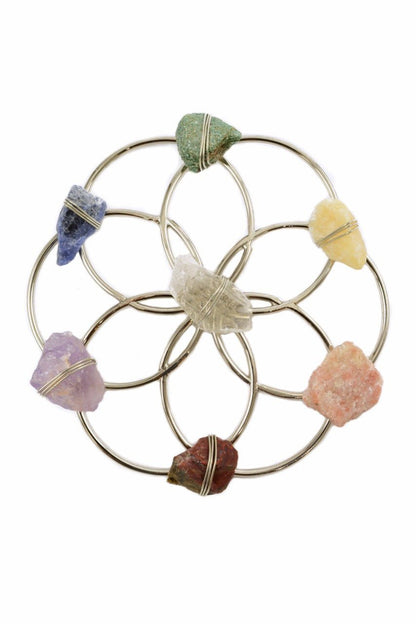 Chakra Balancing Flower of Life Healing Crystal Grid by Ariana Ost