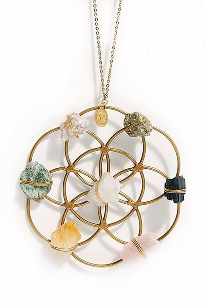 Crystal Grid Flower Of Life Ornament by Ariana Ost