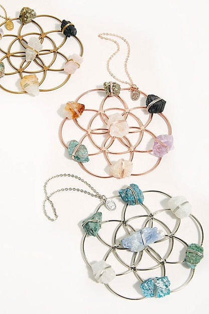 Crystal Grid Flower Of Life Ornament by Ariana Ost