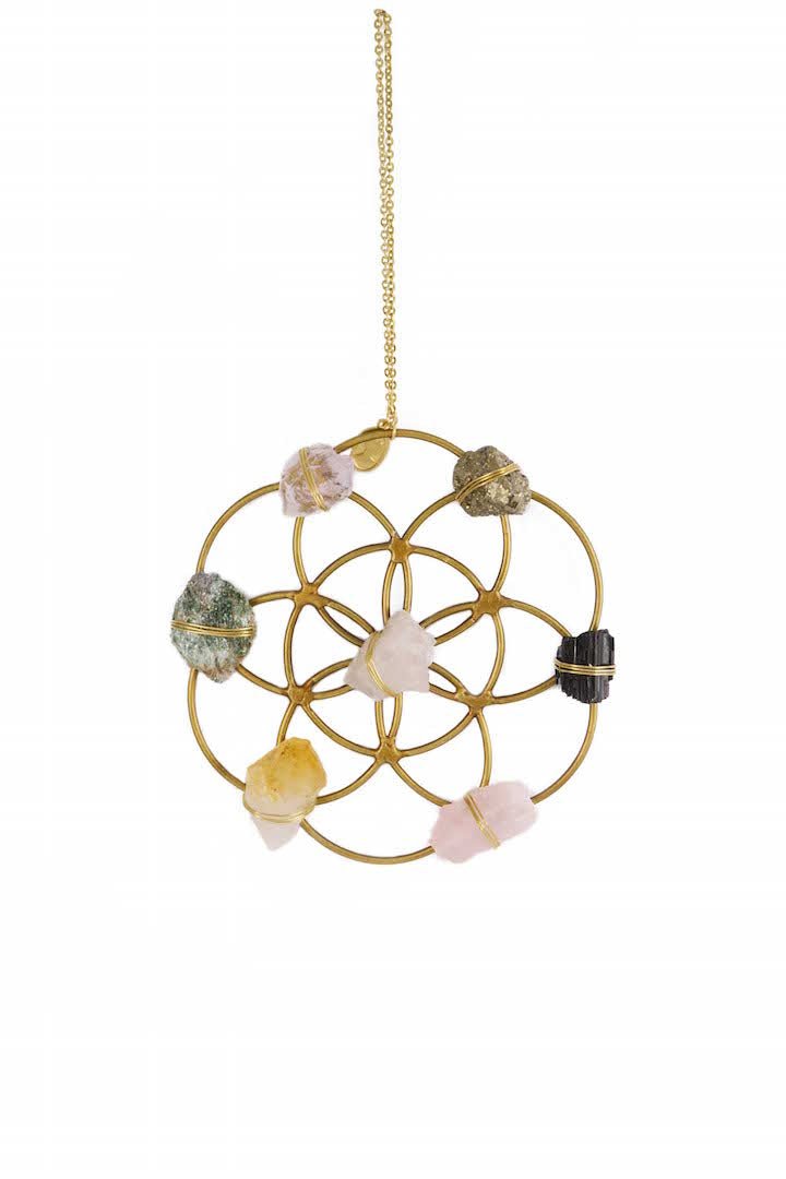 Crystal Grid Flower Of Life Ornament by Ariana Ost