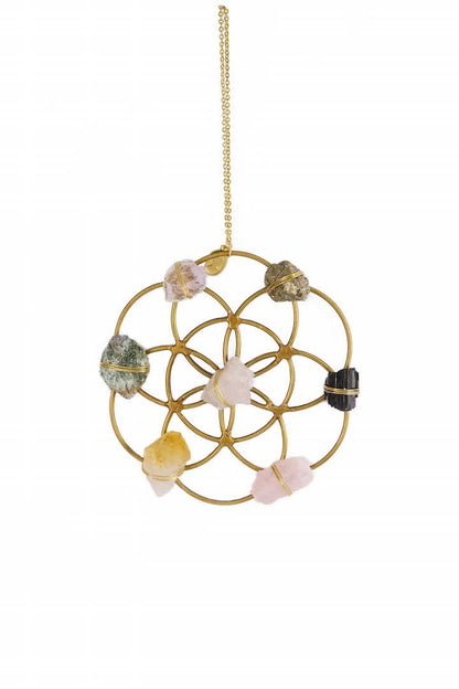 Crystal Grid Flower Of Life Ornament by Ariana Ost