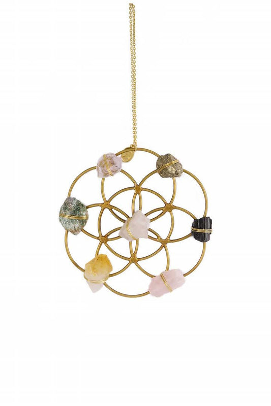 Crystal Grid Flower Of Life Ornament by Ariana Ost