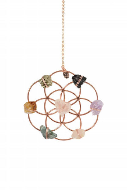 Crystal Grid Flower Of Life Ornament by Ariana Ost