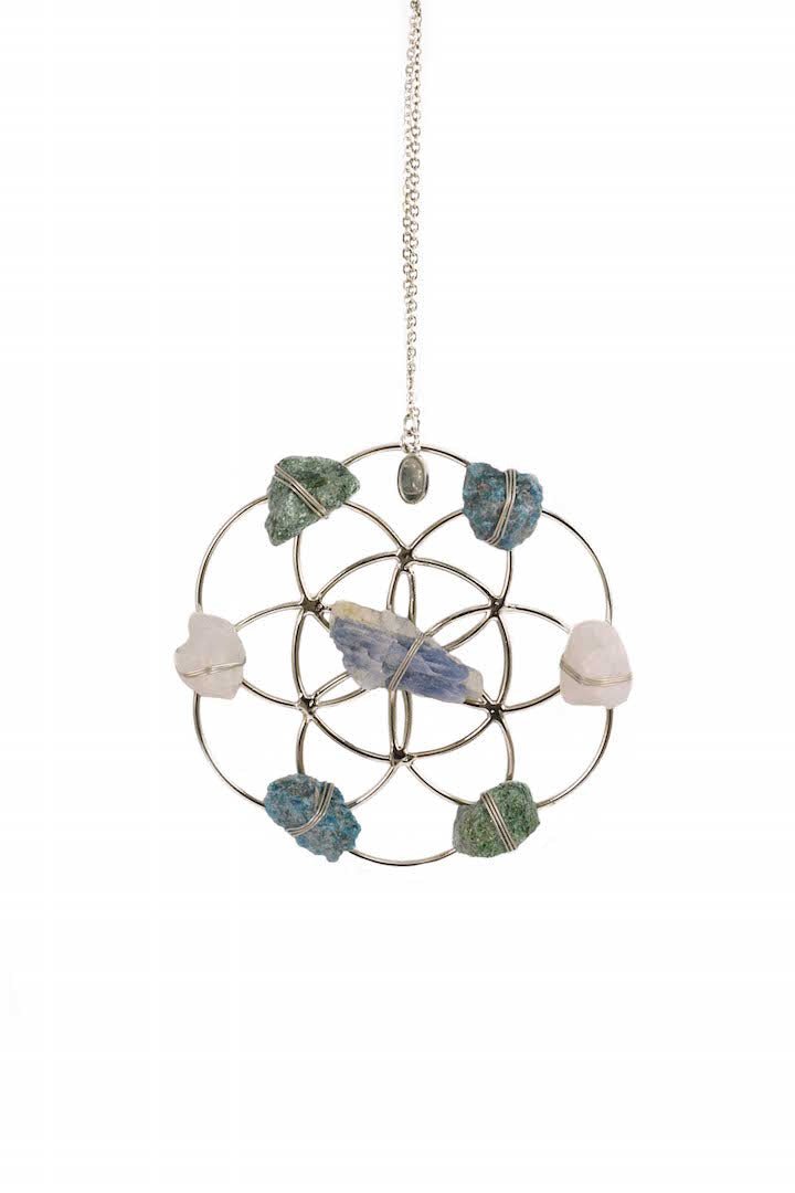 Crystal Grid Flower Of Life Ornament by Ariana Ost