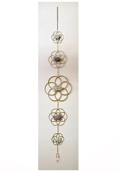 Crystal Grid Flower of Life Wall Hanging by Ariana Ost