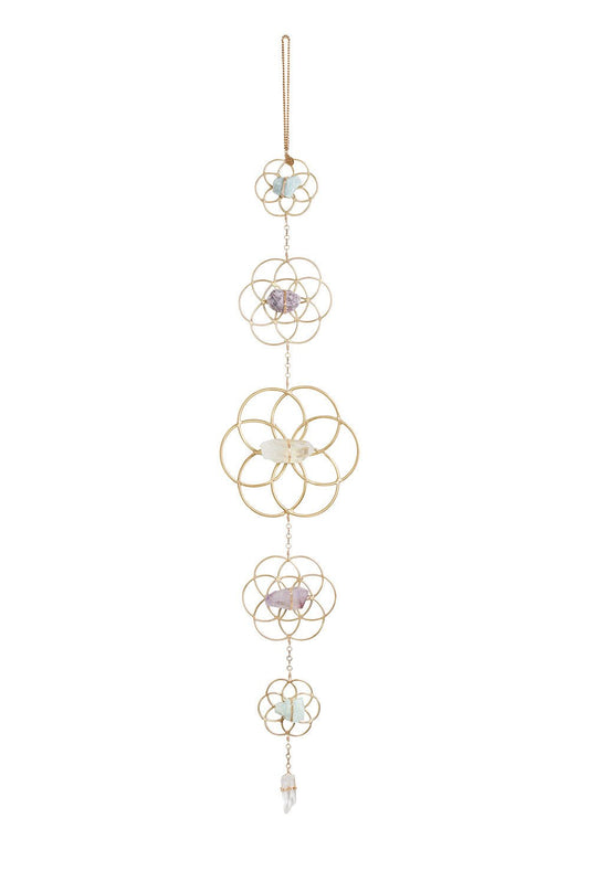 Crystal Grid Flower of Life Wall Hanging by Ariana Ost