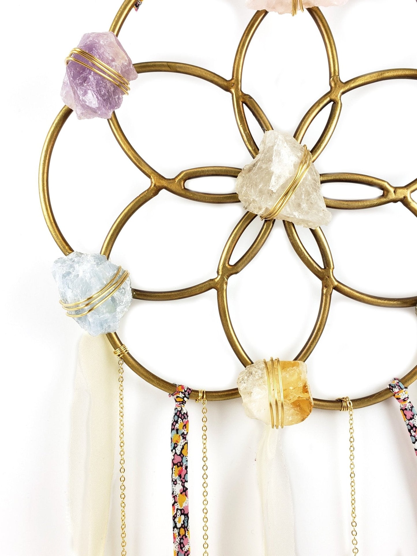 Flower Of Life - Crystal Healing Grid - Dreamcatcher by Ariana Ost